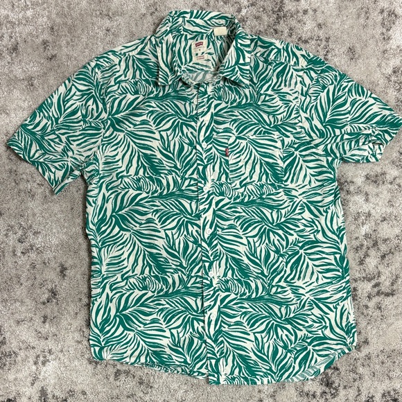 Levi's Other - Levi's Green Leaf Pattern Men's Shirt